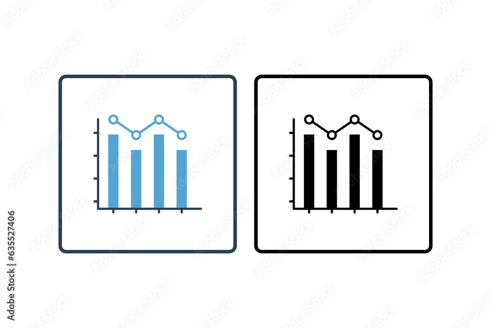 Graph Chart Icon. Icon related to assessment. solid icon style. Simple vector design editable Graph Chart Icon. Icon related to assessment. solid icon style. Simple vector design editable