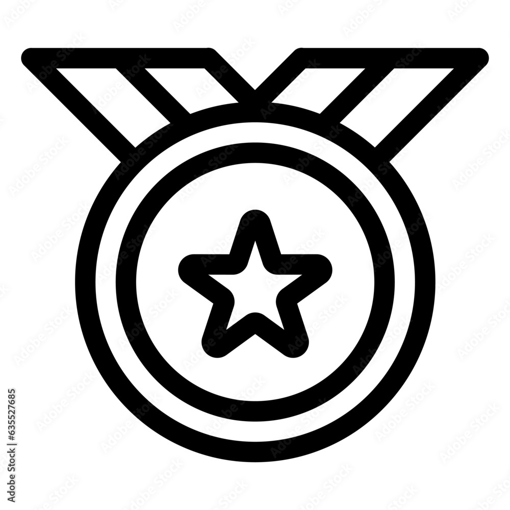 medal icon on transparent background medal icon on transparent background