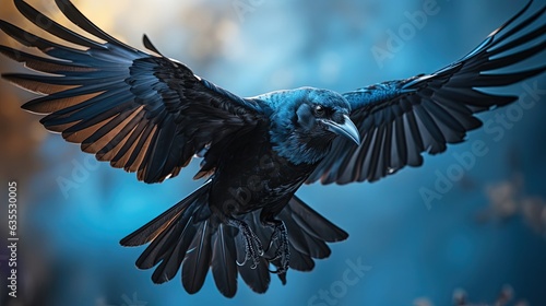 Crow Raven Flying