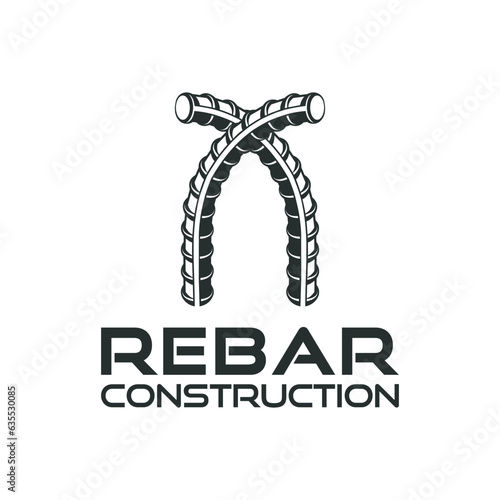 rebar logo design vector