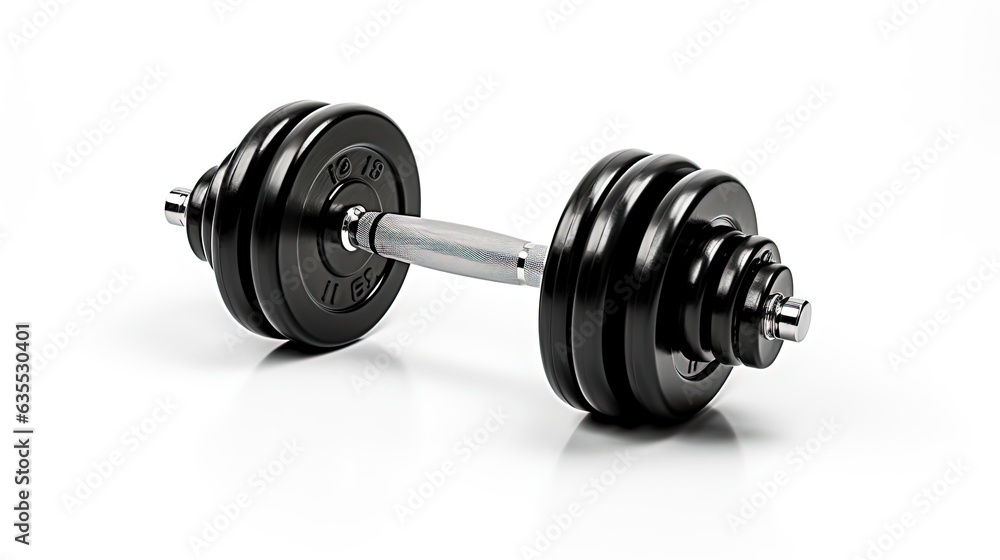 Dumbbell Isolated On White Dumbbell Isolated On White