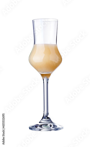 glass of cream liqueur