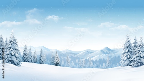 Winter background of snow and frost with free space for your decoration. created with Generative AI technology © pvl0707