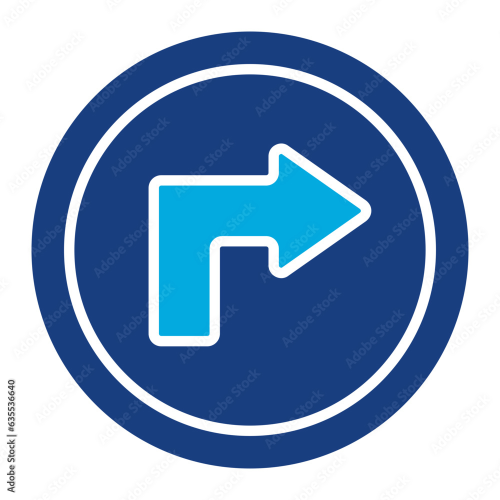 Turn Right Icon Turn Right Icon