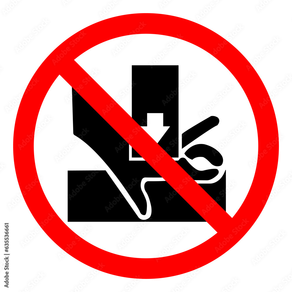 Injury Hazard You Hand When Using Silkscreen Symbol Sign, Vector Illustration, Isolate On White Background Label .EPS10 Injury Hazard You Hand When Using Silkscreen Symbol Sign, Vector Illustration, Isolate On White Background Label .EPS10