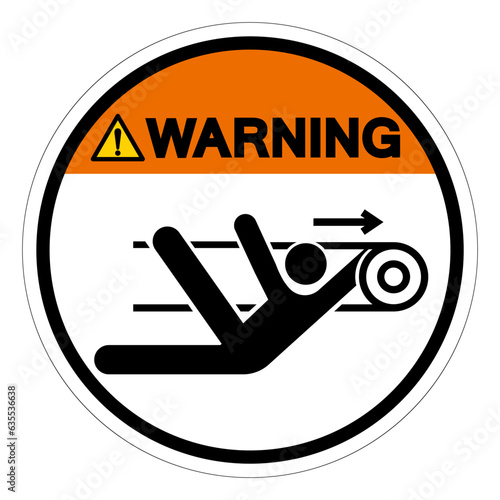 Warning Nip Hazard Symbol Sign, Vector Illustration, Isolate On White Background Label .EPS10
