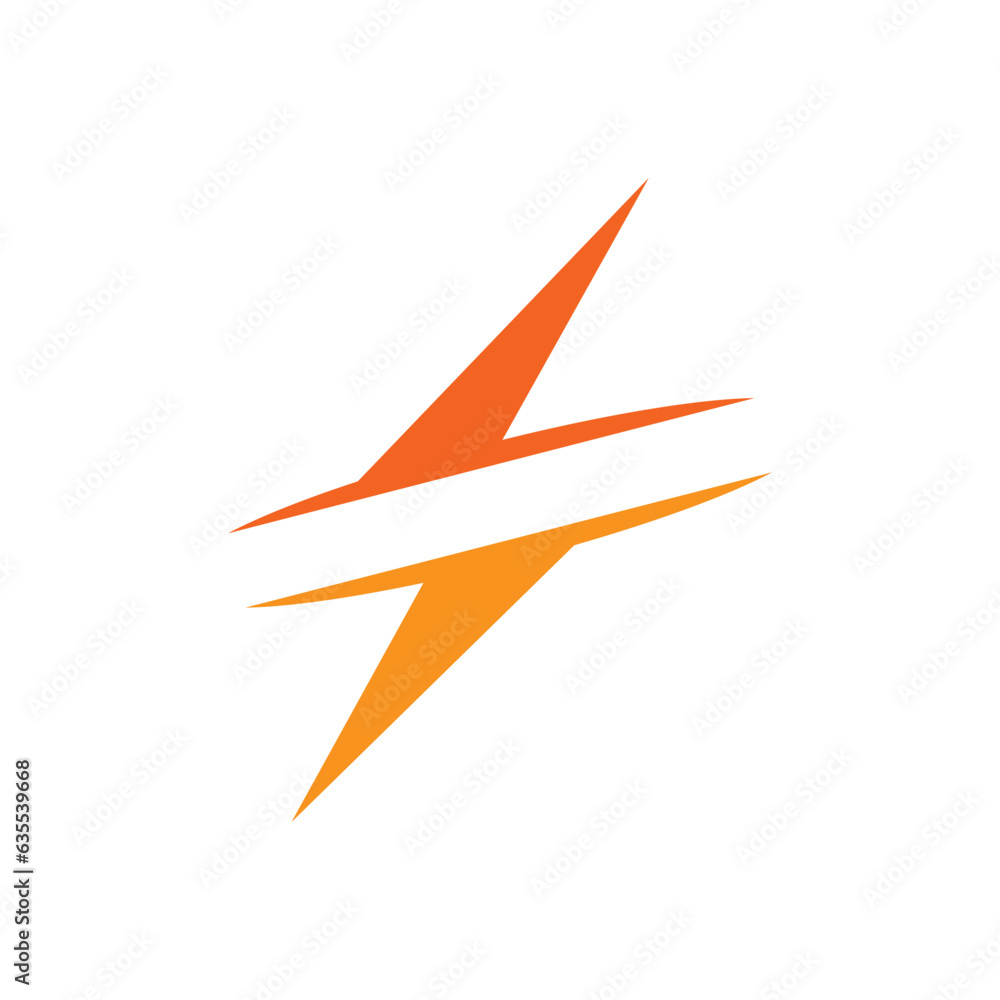 Flash thunderbolt Template vector icon illustration Flash thunderbolt Template vector icon illustration