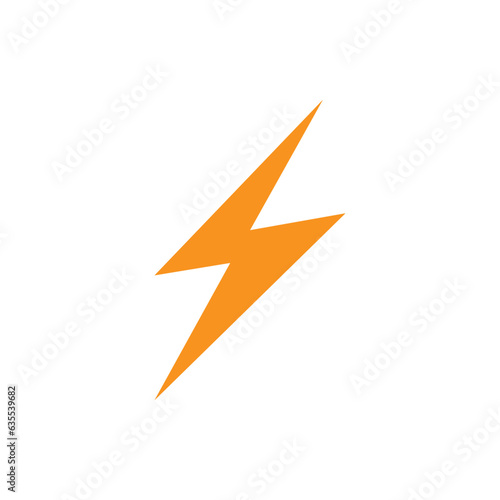 Free Download Flash thunderbolt Template vector icon illustration - GFXLoad