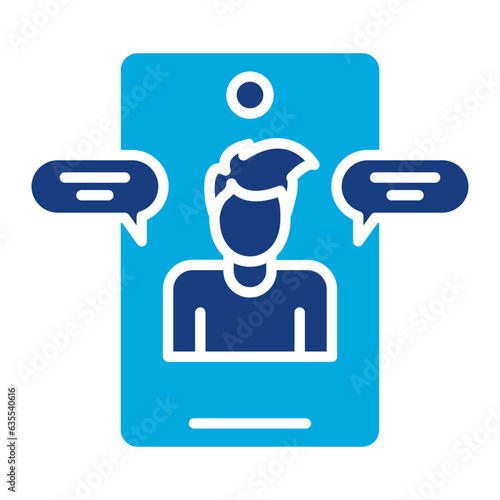Videocall Discussion Icon