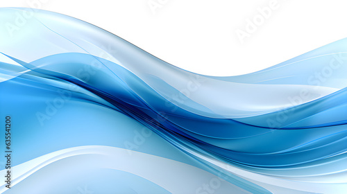 Graceful Blue Waves: Abstract and Fluid Design for Modern Backgrounds. Business concept