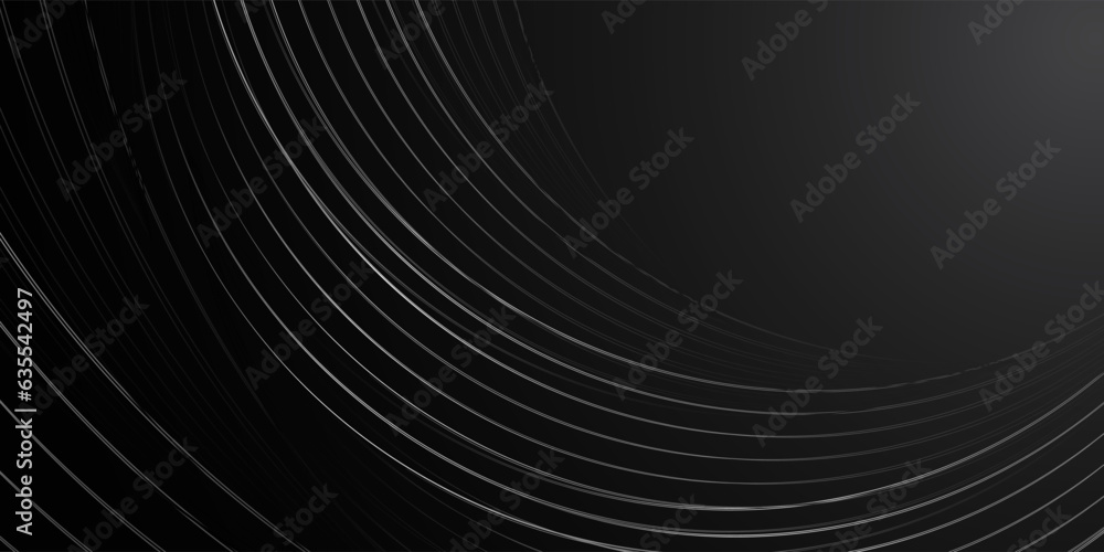 3D modern wave curve abstract presentation background. Luxury paper cut background. Abstract decoration, dark lines pattern gradients, 3d Vector illustration. Futuristic black background 3D modern wave curve abstract presentation background. Luxury paper cut background. Abstract decoration, dark lines pattern gradients, 3d Vector illustration. Futuristic black background