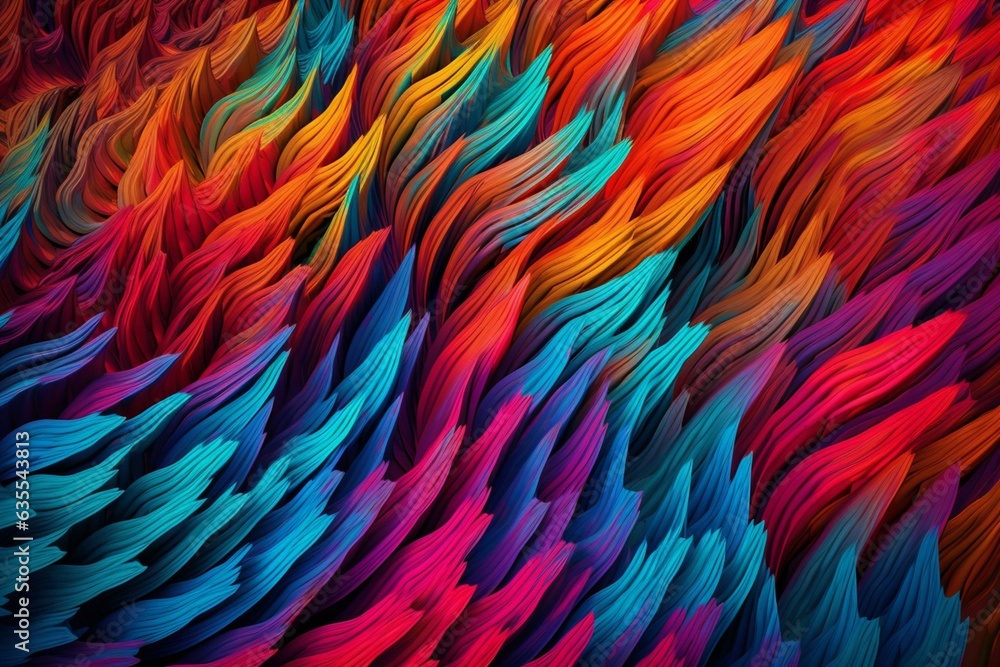 Colorful abstract pattern illustration. Generative AI