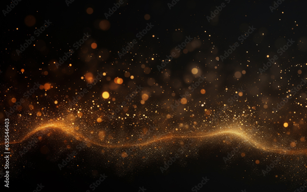 custom made wallpaper toronto digitalBlack and Gold wallpaper background, Abstract background orange particle. Abstract gold color digital particles wave with bokeh