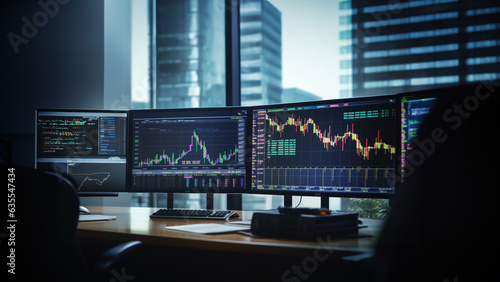 finance analysis stock trading business screen desktop 