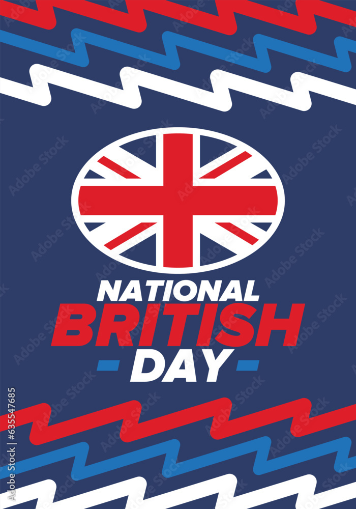 National British Day. Happy holiday, celebrated annual. Great Britain ...