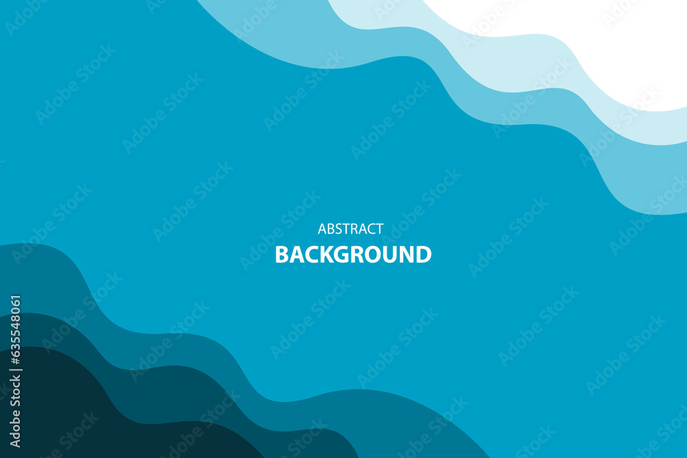 Blue water wave modern abstract background. for corporate concept, template, poster, brochure, website, wallpaper. Vector illustration