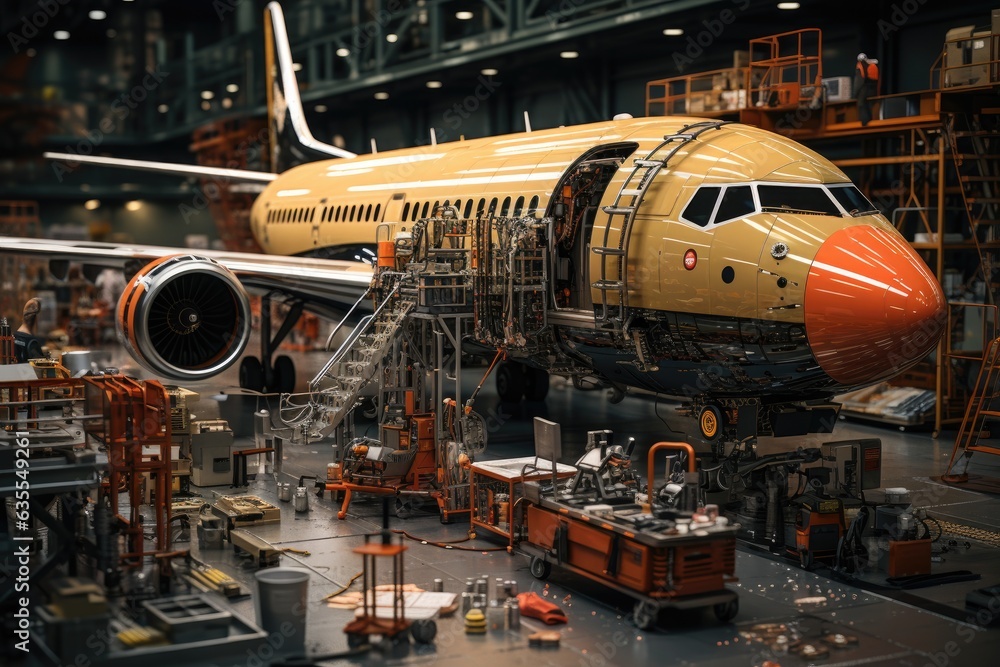 Crafting the Skies: A Comprehensive Exploration of Aircraft Production from Parts to the Near-Finished Plane on the Assembly Line Crafting the Skies: A Comprehensive Exploration of Aircraft Production from Parts to the Near-Finished Plane on the Assembly Line