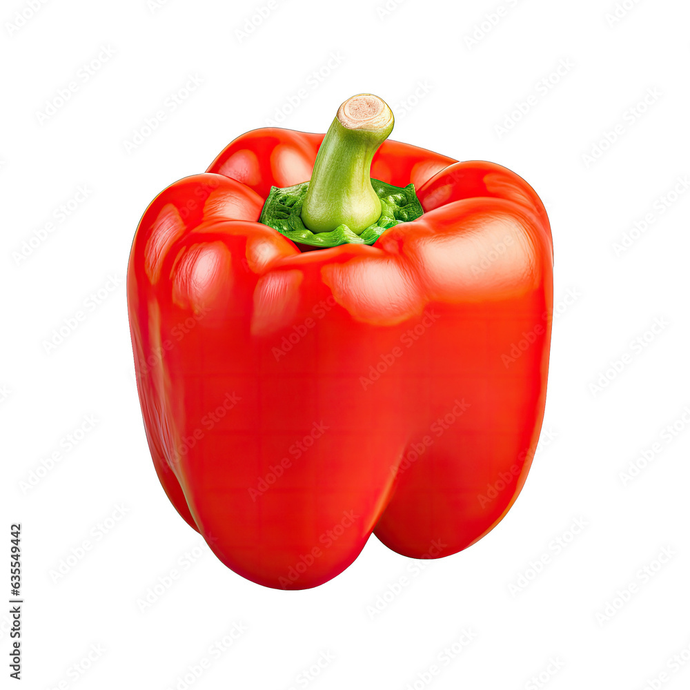 Half of a Bulgarian pepper isolated on transparent background Half of a Bulgarian pepper isolated on transparent background