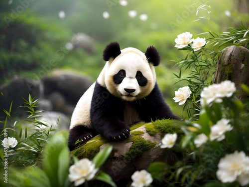 Panda wallpapers hd  the hd wallpapers  desktop background  Generative AI