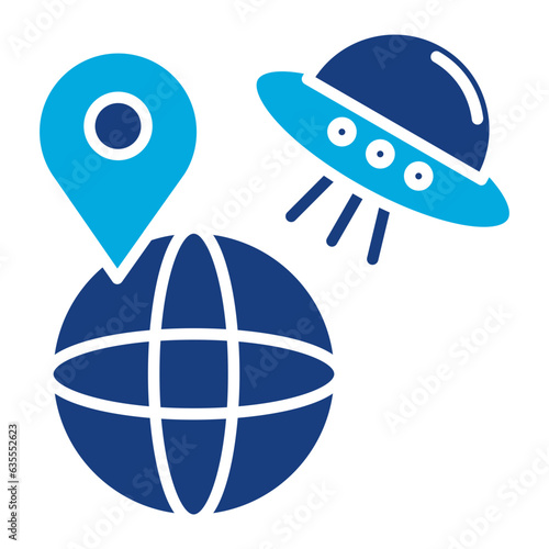UFO Earth Icon
