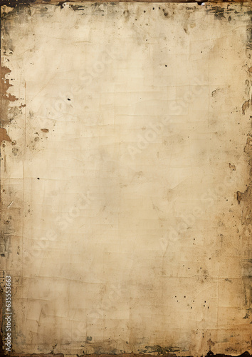 A blank parchment, devoid of any inked words or markings. Vintage grunge paper.