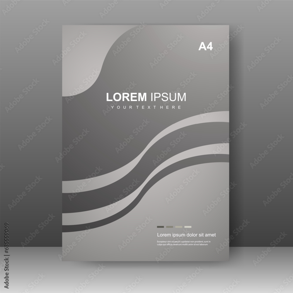 Fototapeta premium Book cover design modern. Annual report. Brochure template, catalog. Simple Flyer promotion. magazine. Vector illustration