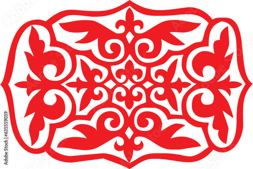 Ornament ALKA-5., Kasahkstan, Central Asia, Steppe, ethnodesign, element, dekor, dekol, design, dekoration, vektor, nomads