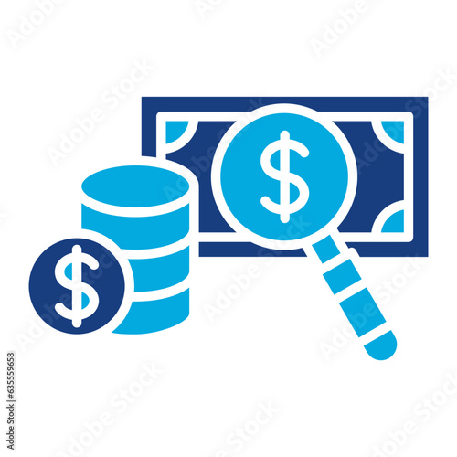 Loupe Money Icon