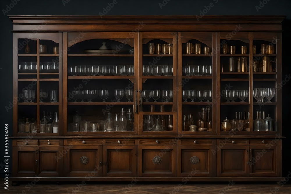 Old wooden cabinet, Generated Using AI Old wooden cabinet, Generated Using AI