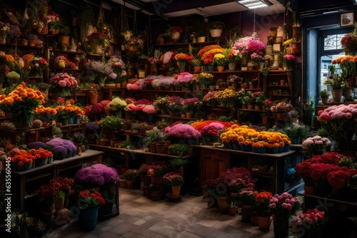 Flower shop, Generated using AI