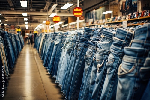 Blue Jeans at the store. 