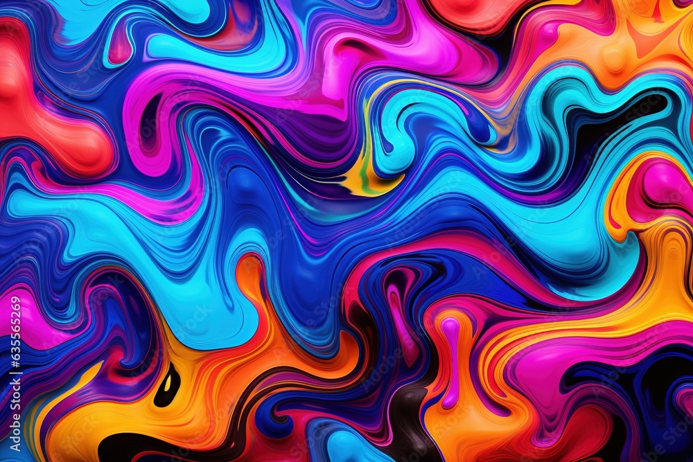 Obraz premium Liquid pattern colorful background.