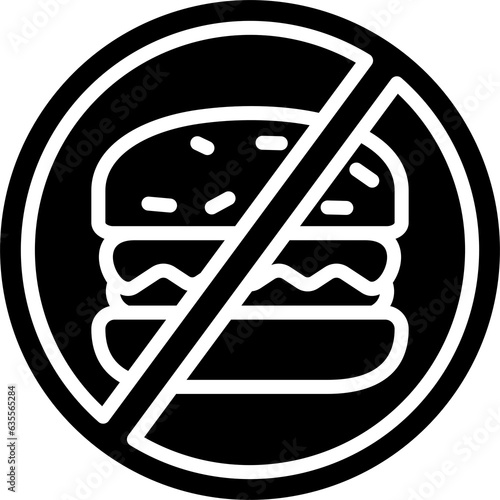 No Fast Food Icon photo