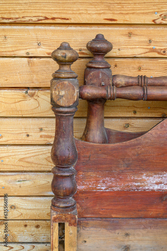 Old Bedstead and headboard.