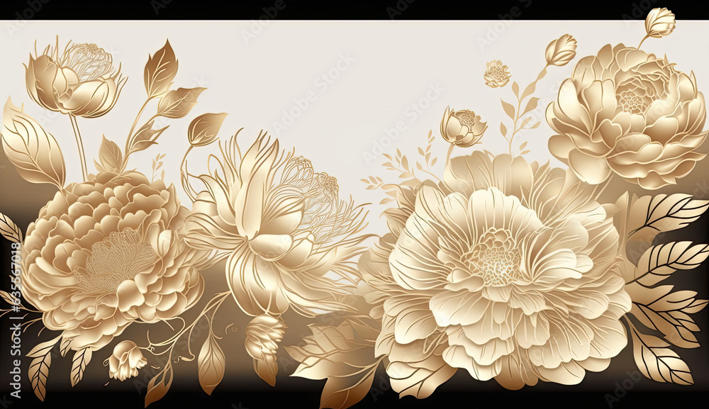 botanical watercolor design with flowers and leaves botanical watercolor design with flowers and leaves