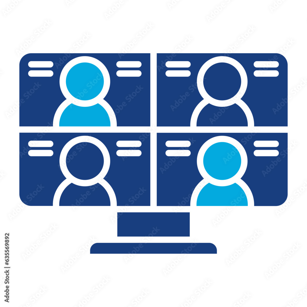 Virtual Team Room Icon