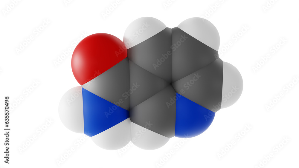 nicotinamide molecule, vitamin b3 molecular structure, isolated 3d ...