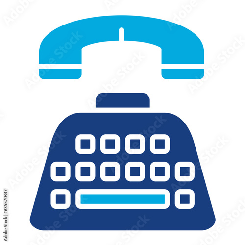 Telephone Typewriter Icon