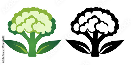Cauliflower logo template vector illustration , botrytis, Cavolfiore, Cavolo Broccoli, Cavolfiore, Cavolo Fiore icon , clip arts stock vector image