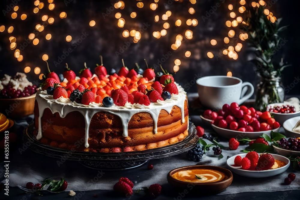 Birthday Cake , Generated using AI Birthday Cake , Generated using AI