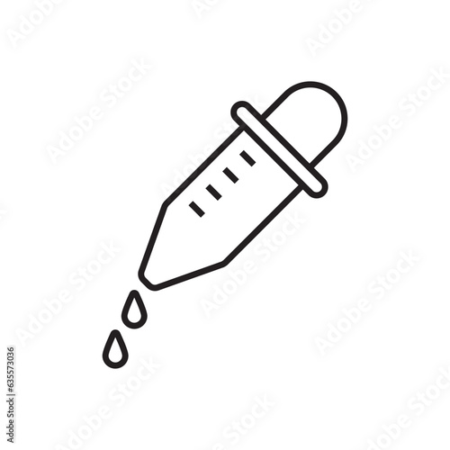 Dropper icon - medical pipette