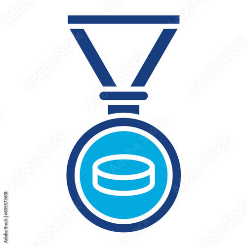 Canvas Print Ice Hockey Medal Icon