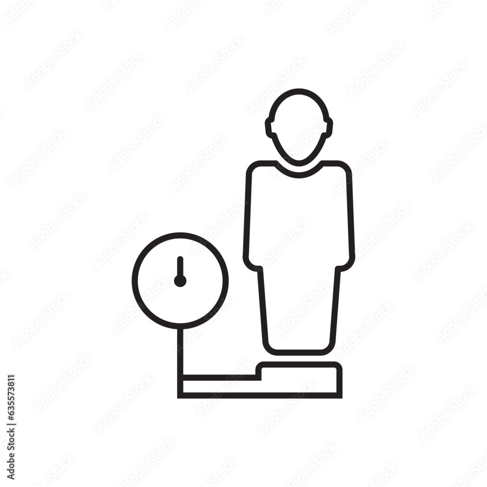 Body weight scale icon Stock Vector Adobe Stock