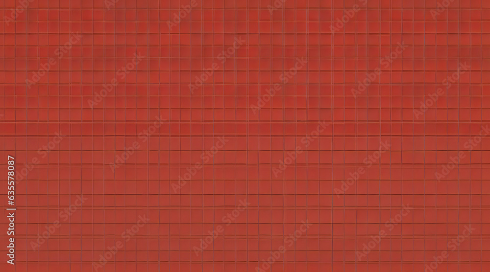 Fototapeta premium Seamless Red Mosaic Wall: A Textured Background of Endless Elegance