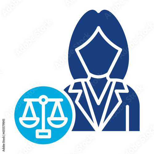Lawyer Female Icon
