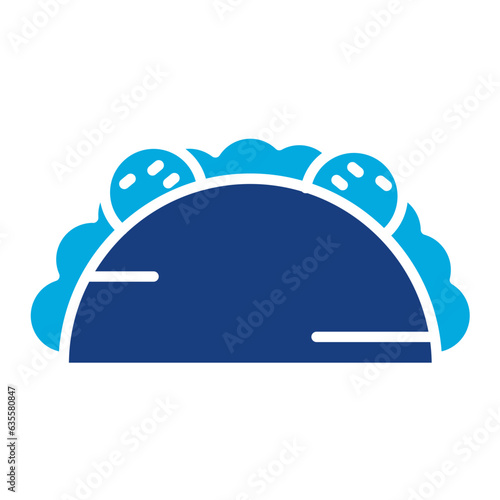 Tableau sur toile Taco Icon