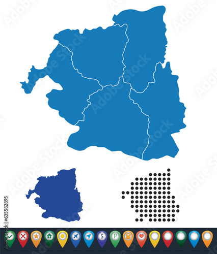 Set maps of Sud-Vest province