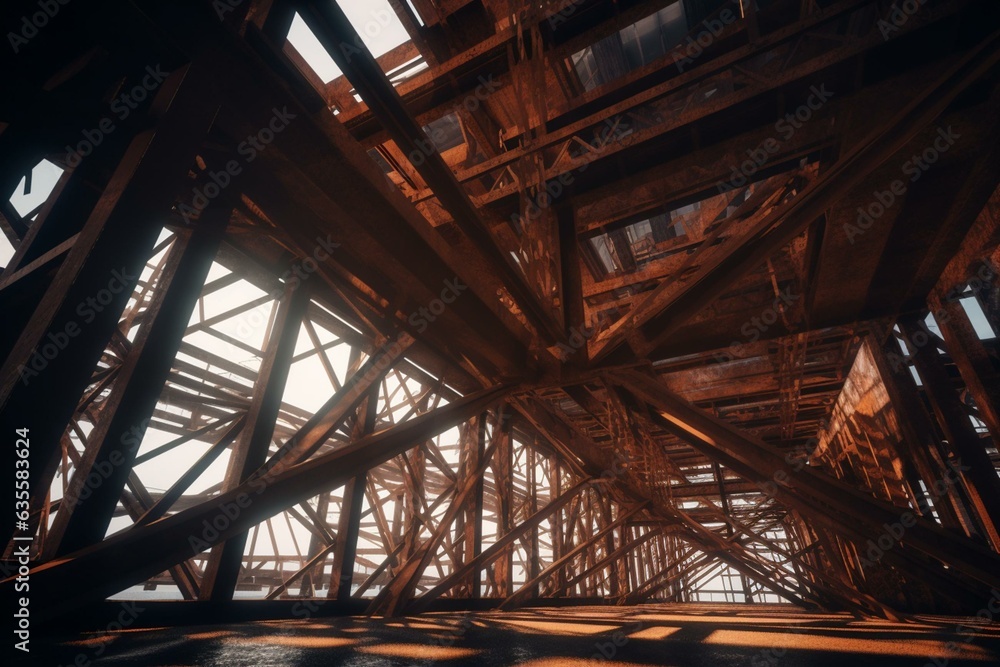 Structural design for steel structures. Generative AI