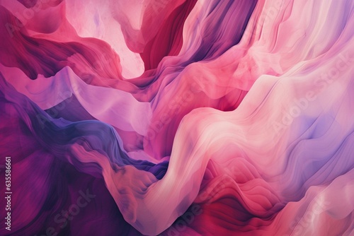 Textured background with abstract purple and pink watercolor lines. Generative AI