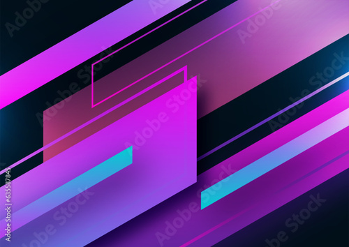Modern abstract geometric background. Colorful tilted rectangles. Place for text. Corporate design. Vector